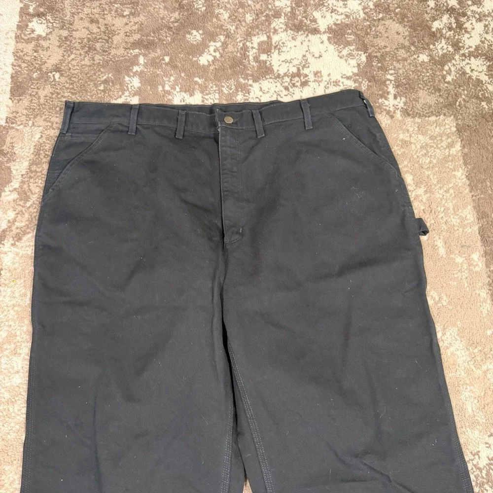 Carhartt‎ Carpenter B11 Pants Men's 46x30 Black Duck Canvas Vintage Y2K